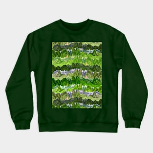 Green Mountains Pattern Crewneck Sweatshirt